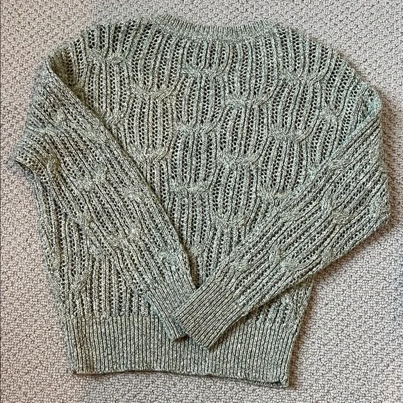 WHBM Mint Green Cable Knit Sweater - Picture 4 of 4